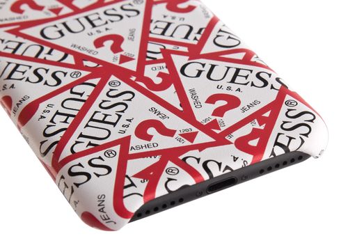 GUESS HARD CASE TRIANGLE Apple iPhone 7/8 4,7 - WHITE na Arena.pl