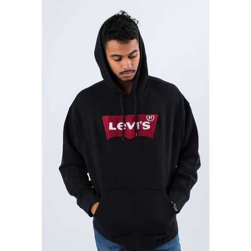 Levi's OVERSIZED PULL HOODIE 0000 VARSITY BATWING BLACK S na Arena.pl