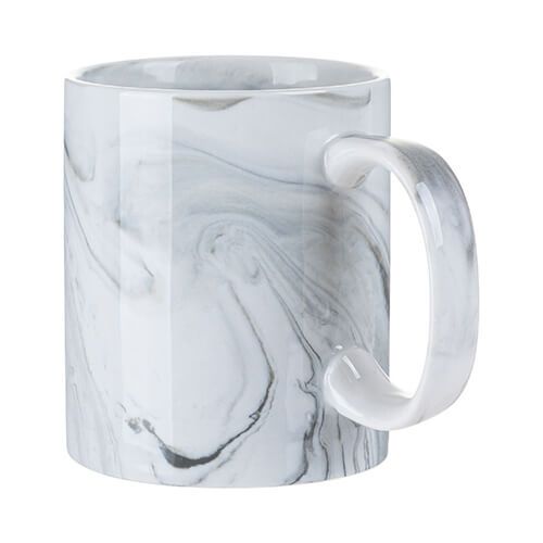 Kubek 330 ml do sublimacji - szary marmur zdjęcie 2