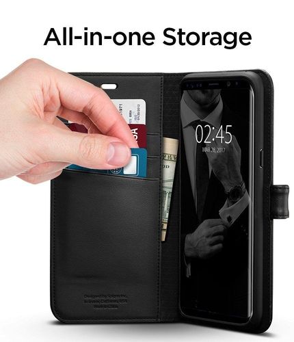 SPIGEN WALLET S GALAXY S8+ PLUS BLACK na Arena.pl