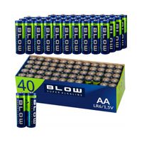 40x BATERIE BATERIA ALKALICZNE PALUSZKI BLOW AA LR6 R6 ZESTAW