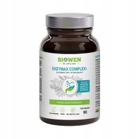 Enzymy trawienne EnzyMax Complex+ Biowen Digezyme papaina laktaza 90 kaps