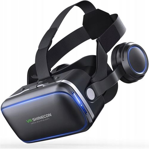 Okulary gogle 3D VR Shinecon 10 do telefonu wbudowane słuchawki PILOT BL na Arena.pl