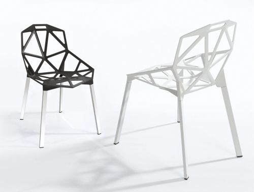 Krzesło split białe - aluminium, nogi białe na Arena.pl