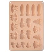 Forma do ciastek i pralin silikonowa beżowa 34x24,5x1 cm