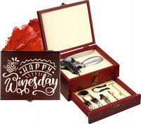 GRAWEROWANY Zestaw akcesoriów do wina prezent dla miłośników WINA