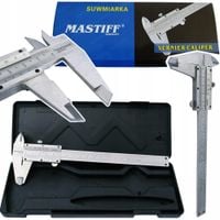 SUWMIARKA ANALOGOWA MANUALNA 150 MM METALOWA INOX + ETUI