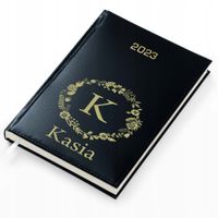 KALENDARZ KSIĄŻKOWY A5 DZIENNY 2023 grawer logo