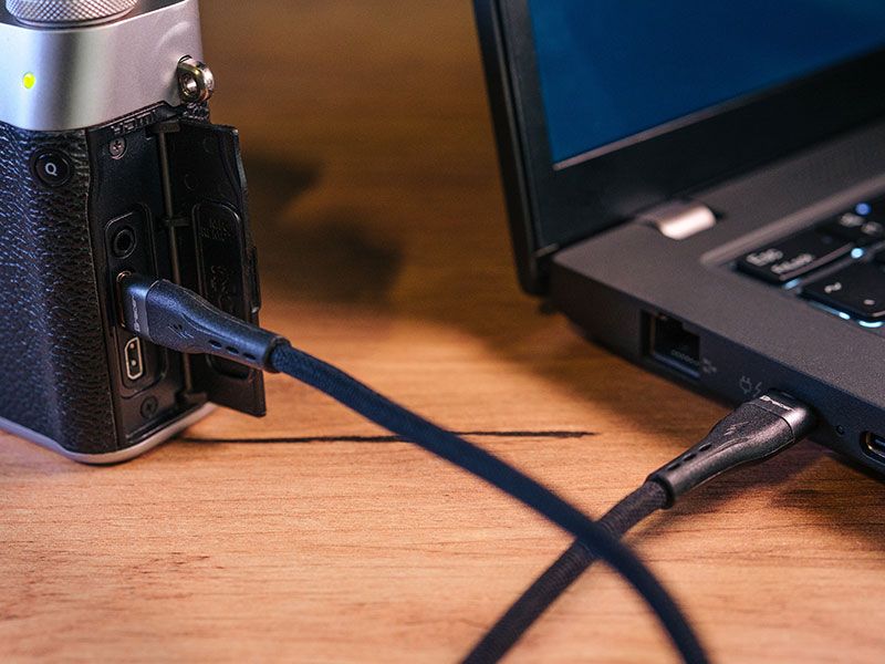 Kabel TRACER Typ C - Typ C 1m czarny 60W zdjęcie 4