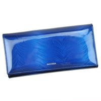 Podłużny klasyczny lakierowany Skórzany damski portfel PATRIZIA z RFID