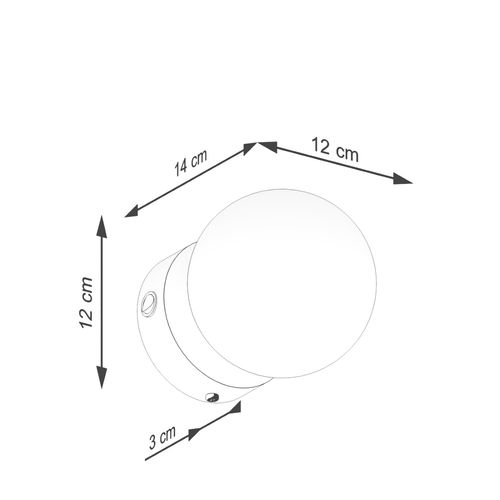 Kinkiet YOLI 1 biały na Arena.pl