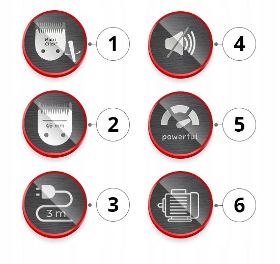 MASZYNKA DO WŁOSÓW MOSER PRIMAT TYTAN PRO 1230 STARBLADE 48mm + 8 NASADEK zdjęcie 9