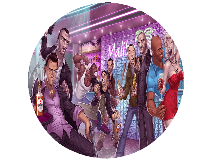 Podkładka pod myszkę GTA zdjęcie 2