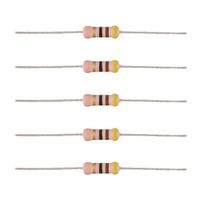 5x rezystor 4.7 Ohm tolerancja 5% moc 1W 4.7R