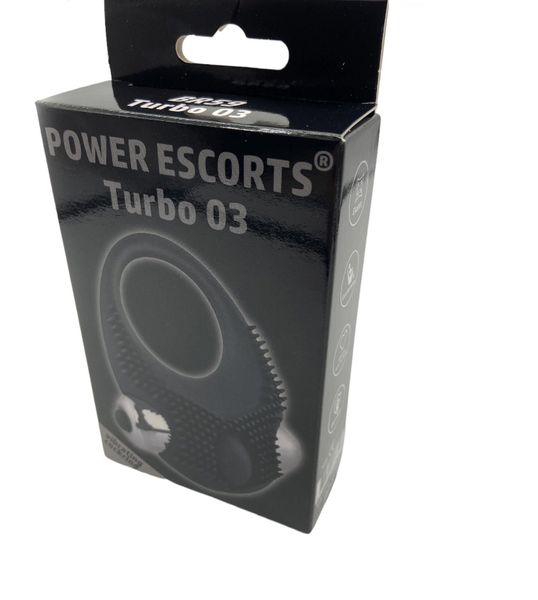 Turbo 03 Black Vibrating Cockring zdjęcie 2