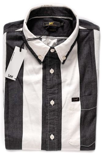 LEE BUTTON DOWN BLACK L68BXO01 M na Arena.pl