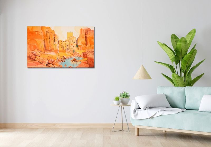 Obraz 100x60cm Ruiny pod Słońcem zdjęcie 2