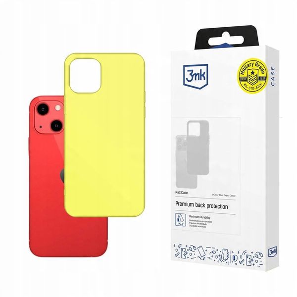 Matowe etui na Apple iPhone 13 - 3mk Matt Case lime zdjęcie 1
