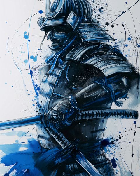 Plakat 40x50cm Samuraj w Błękicie zdjęcie 1