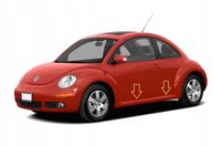 VW Beetle 1999-2011 - Listwy chrom boczne drzwi chromowane ochronne
