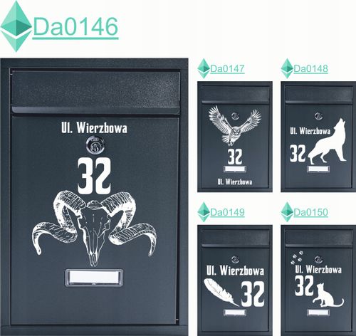 SKRZYNKA NA LISTY POCZTOWA stal z nadrukiem UV adres numer domu miejscowość na Arena.pl