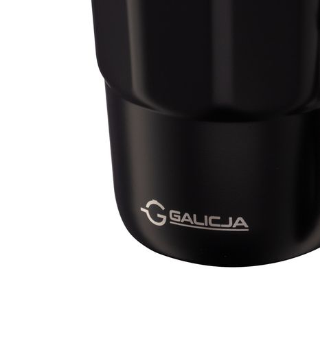 Kubek termiczny bidon COFFEE 350 ml stal nierdzewna 18/10 tworzywo czarny na Arena.pl