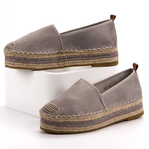 Zamszowe Espadryle Na Platformie r.36 na Arena.pl
