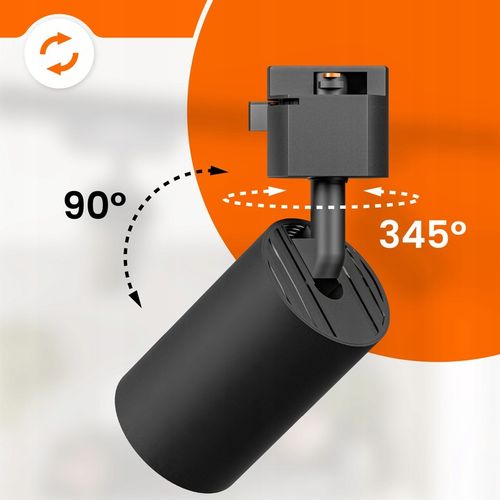 Zestaw Szynoprzewód Szyna 1m + 4x Oprawa Halogenowa LED GU10 Lampa na Arena.pl