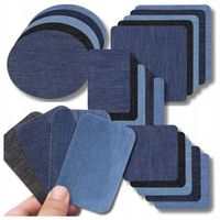 Duży zestaw 20szt łatki jeans spodni TERMO ŁATA do ubrań naprasowanki XL