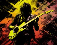 Plakat 50x40cm Gitarowa Pasja Na Elektryku