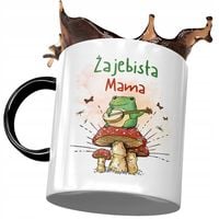 Kubek Czarny Dla Mamy Matki Na Dzień Mamy Z Nadrukiem Ze Zdjęciem