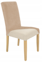 Pokrowiec Na Krzesło Beż Cappuccino Welur Elastyczny