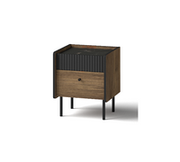 Nowoczesny Stolik Nocny Orzech 2SZ 42 cm PRESTIM DL