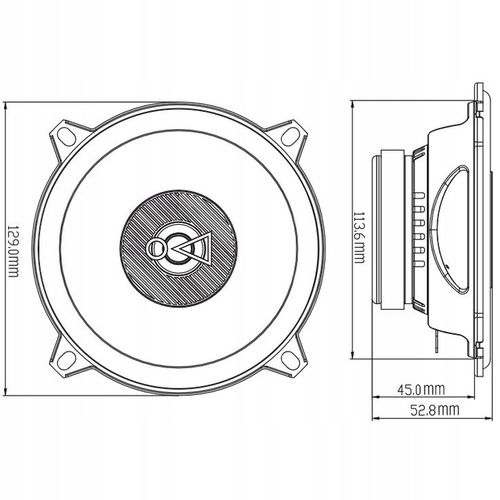 Głośniki samochodowe JBL Stage3 527F 130 mm 200W 3 Ohm 2-drożne na Arena.pl