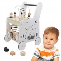 Chodzik pchacz edukacyjny dla dzieci sorter drewniany labirynt Kinderlly