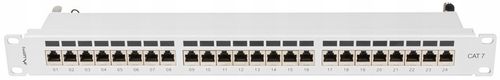 PATCHPANEL 24 PORT 1U 19" KAT.7 FTP EKRANOWANY SZARY LANBERG na Arena.pl