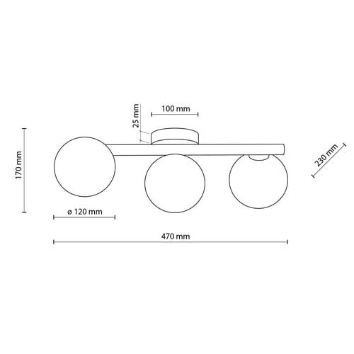 lampa sufitowa estera black 6855 tk lighting na Arena.pl