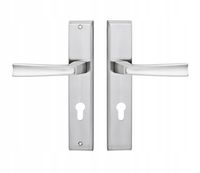 KLAMKA ZEWNĘTRZNA MAJA 90MM WKŁADKA PRAWA NIKIEL