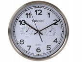 ZEGAR ŚCIENNY Cichy TERMOMETR Higrometr 30cm 5027