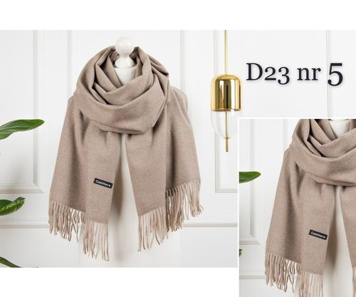 CIEPŁY SZAL KLASYCZNY SZALIK DAMSKI ELEGANCKI MODNY BRĄZOWY KOLORY na Arena.pl