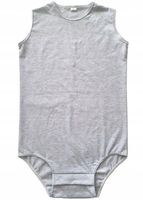 ZOAND Body śpiochy dla dorosłych chorych demencja Szary melanż XXL Unisex