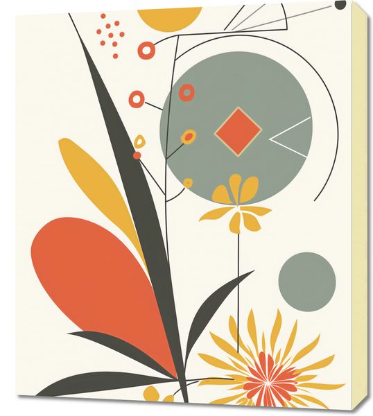 Obraz 60x70cm Geometryczny Ogród zdjęcie 1