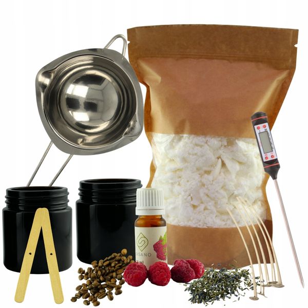 Zestaw do robienia swiec sojowych DIY wosk sojowy zdjęcie 1