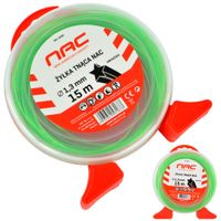 ŻYŁKA TNĄCA NAC DO KOS I PODKASZAREK ŚREDNICA 1.3 MM DŁUGOŚĆ 15 MB GWIAZDKA