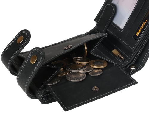 portfel męski skórzany 2900-bic black na Arena.pl