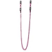 ouch! by shots regulowane klipsy na sutki z łańcuszkiem stalowe 3