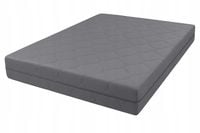 Pokrowiec na materac pikowany grafit szary zamek 140x200 MIKROFIBRA