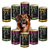 DOLINA NOTECI RAFI CLASSIC mokra karma PUSZKI DLA PSA MIX SMAKÓW 10x1240G