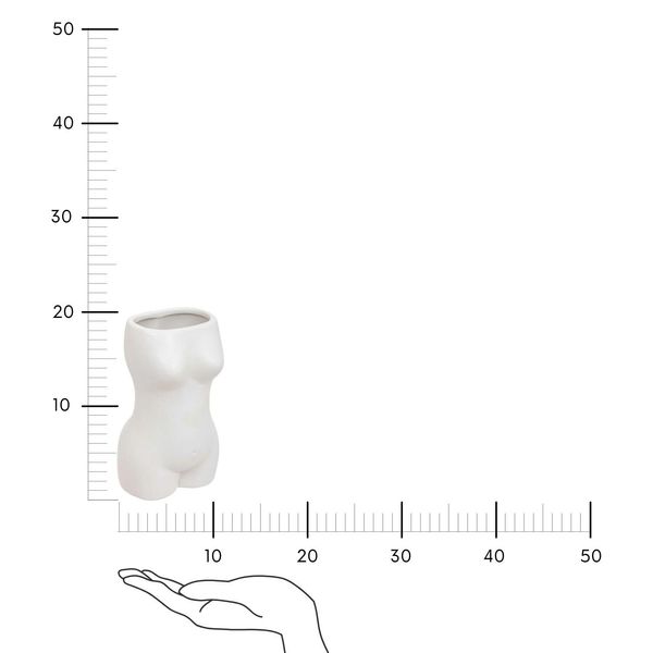Wazon Soleya Body biały 17cm zdjęcie 5