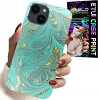 ETUI DO IPHONE 13 - MARMURKOWE WZORY + SZKŁO HARTOWANE